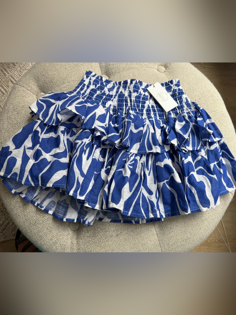 NWT Blanco by Nature Ruffle Skirt | Oceania Print | Size S